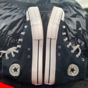 Converse All Star Lift Platform Black & White 70 Canvas High-Top Sneakers